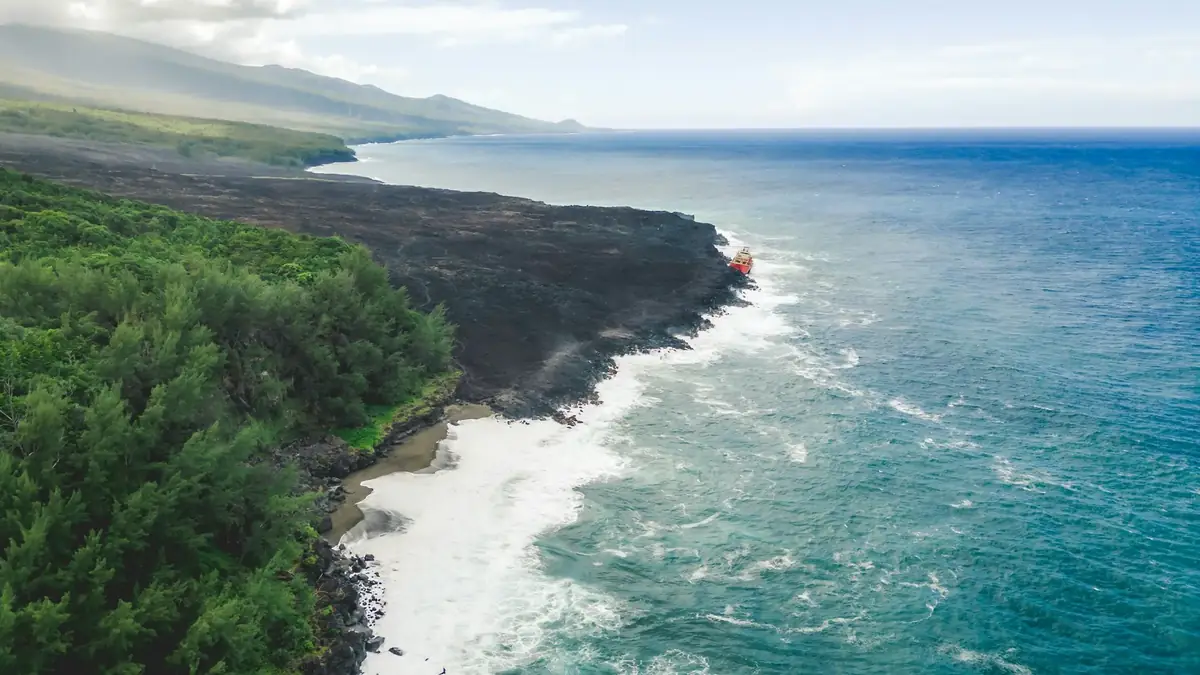 Côte de lave et océan Indien, La Réunion